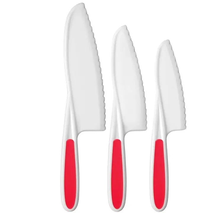 Safety Knife Set For Kids-3 Piece I Red