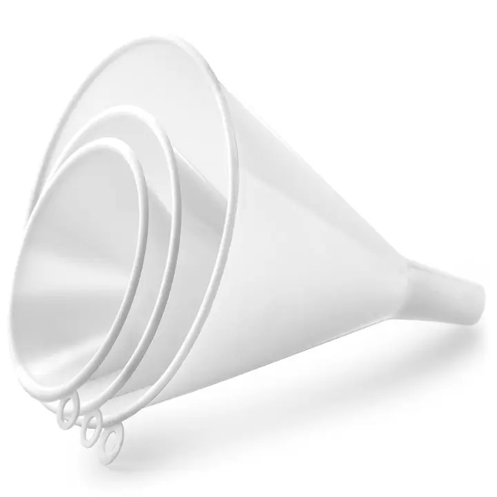 3-Piece Food Grade Plastic Funnel Set For Kitchen